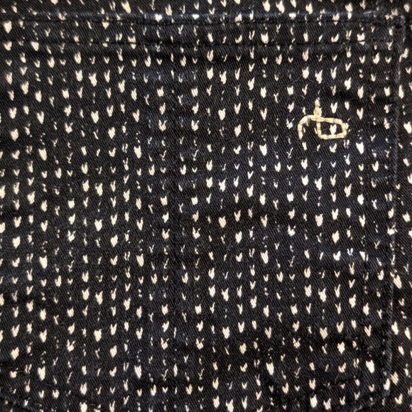 Rag & Bone Beachwood Legging Jeans Speckled Navy White Sz 24 - Picture 11 of 11